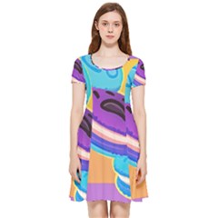 Cookies Chocolate Cookies Sweets Snacks Baked Goods Food Inside Out Cap Sleeve Dress by uniart180623