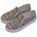 Flower Fabric Fabric Design Fabric Pattern Art Kids  Canvas Slip Ons View2