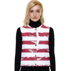 Flag Usa Unite Stated America Women s Button Up Puffer Vest by uniart180623