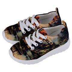 Fantasy Landscape Foggy Mysterious Kids  Lightweight Sports Shoes by Ravend