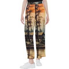 Fantasy Landscape Foggy Mysterious Women s Pants  by Ravend