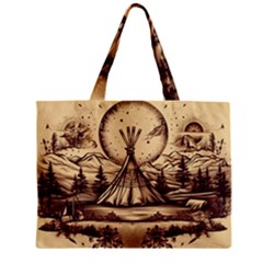 Nation Indian Native Indigenous Zipper Mini Tote Bag by Ravend