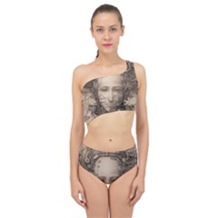 Cyborg Robot Future Drawing Poster Spliced Up Two Piece Swimsuit by Ravend