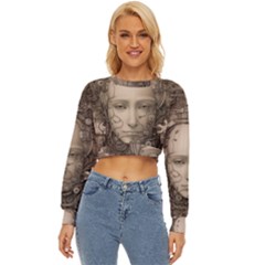 Cyborg Robot Future Drawing Poster Lightweight Long Sleeve Sweatshirt by Ravend