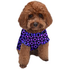Mazipoodles Purple Pink Gradient Donuts Polka Dot Dog T-shirt by Mazipoodles