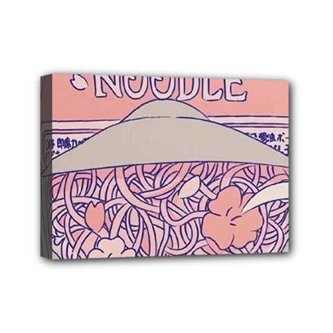 Ramen Kawaii Aesthetic Pink Mini Canvas 7  X 5  (stretched) by Bangk1t