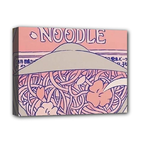 Ramen Kawaii Aesthetic Pink Deluxe Canvas 16  X 12  (stretched)  by Bangk1t