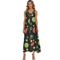 Watermelon Berries Patterns Pattern V-Neck Sleeveless Loose Fit Overalls View1
