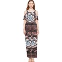 Flower Fractal Art Cool Petal Abstract Draped Sleeveless Chiffon Jumpsuit View1