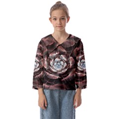 Flower Fractal Art Cool Petal Abstract Kids  Sailor Shirt by uniart180623