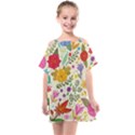 Colorful Flowers Pattern Abstract Patterns Floral Patterns Kids  One Piece Chiffon Dress View1