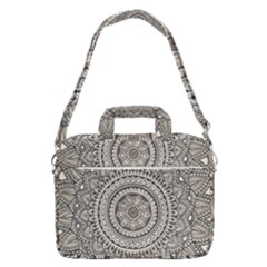 Mandala Circles Drawing Pattern Macbook Pro 16  Shoulder Laptop Bag by uniart180623