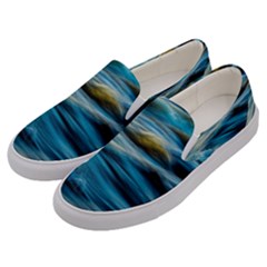 Waves Abstract Waves Abstract Men s Canvas Slip Ons by uniart180623