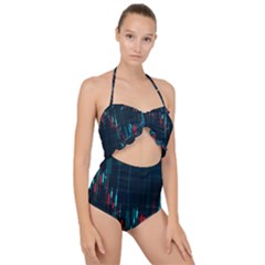 Flag Patterns On Forex Charts Scallop Top Cut Out Swimsuit by uniart180623