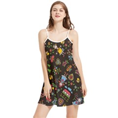Cartoon Texture Summer Frill Dress by uniart180623