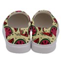 Watermelon Pattern Slices Fruit Men s Canvas Slip Ons View4
