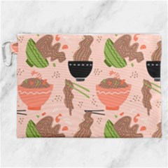 Doodle Yakisoba Seamless Pattern Background Cartoon Japanese Street Food Canvas Cosmetic Bag (xxl) by Grandong