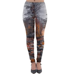 Breathe In Nature Background Lightweight Velour Leggings by artworkshop