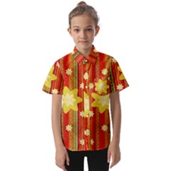 Wallpaper Decor Backdrop Design Art Scrapbooking Kids  Short Sleeve Shirt by Simbadda