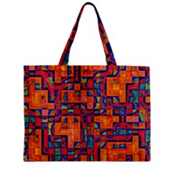 Background Graphic Beautiful Wallpaper Art Abstract Zipper Mini Tote Bag by Simbadda