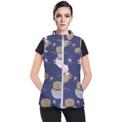 Cute Kittens Sleep Sweetly Mugs Women s Puffer Vest by Simbadda