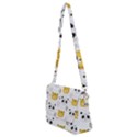Seamless Pattern Cute Animals Shoulder Bag with Back Zipper View2