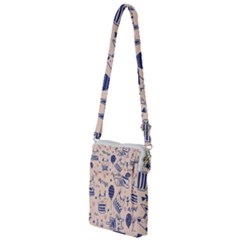 Cute Cats Doodle Seamless Pattern With Funny Characters Multi Function Travel Bag by Simbadda