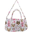 Pink Animals Pattern Removable Strap Handbag View2