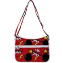 Pop Art Comic Pattern Bomb Boom Explosion Background Zip Up Shoulder Bag View3