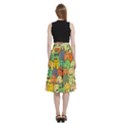 Seamless Pattern With Doodle Bunny A-Line Full Circle Midi Skirt With Pocket View4