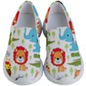 Seamless Pattern Vector With Animals Cartoon Kids Lightweight Slip Ons View1