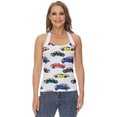 Cars Pattern Basic Halter Top by Simbadda