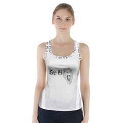 (2)dx Hoodie  Racer Back Sports Top by Alldesigners