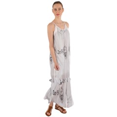 (2)dx Hoodie  Cami Maxi Ruffle Chiffon Dress by Alldesigners