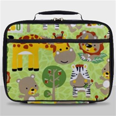 Funny Animals Cartoon Full Print Lunch Bag by Simbadda