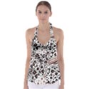 Mix Animal Skin Prints Seamless Pattern Vector Babydoll Tankini Top View1