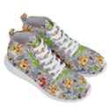 Seamless Pattern With Wildlife Cartoon Men s Lightweight High Top Sneakers View3