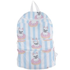 French-bulldog-dog-seamless-pattern Foldable Lightweight Backpack by Simbadda
