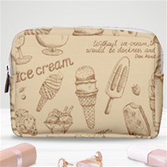 Ice-cream-vintage-pattern Make Up Pouch (medium) by Simbadda