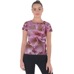 Cherry-blossoms Short Sleeve Sports Top  by Excel
