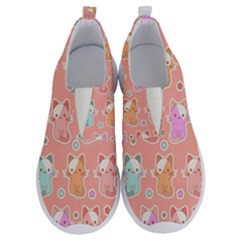 Cute-kawaii-kittens-seamless-pattern No Lace Lightweight Shoes by Simbadda