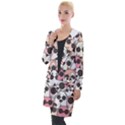 Cute-dog-seamless-pattern-background Hooded Pocket Cardigan View1