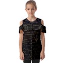 Abstract-math Pattern Fold Over Open Sleeve Top View1