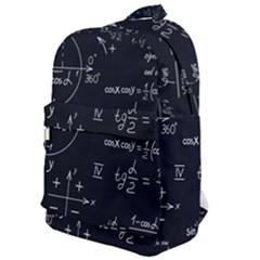 Mathematical-seamless-pattern-with-geometric-shapes-formulas Classic Backpack by Simbadda