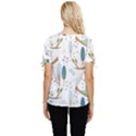 Pattern-sloth-woodland Bow Sleeve Button Up Top View4
