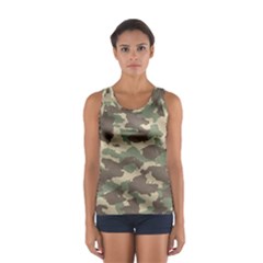 Camouflage Design Sport Tank Top  by Excel