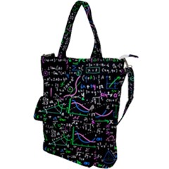 Math-linear-mathematics-education-circle-background Shoulder Tote Bag by Simbadda
