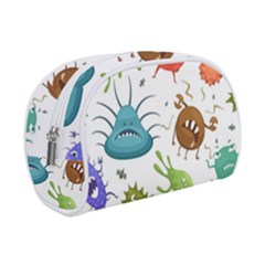 Dangerous-streptococcus-lactobacillus-staphylococcus-others-microbes-cartoon-style-vector-seamless-p Make Up Case (small) by Simbadda