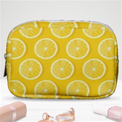 Lemon-fruits-slice-seamless-pattern Make Up Pouch (small) by Simbadda