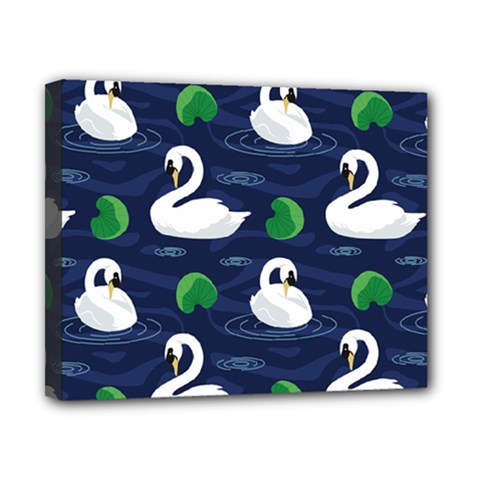 Swan-pattern-elegant-design Canvas 10  X 8  (stretched) by Simbadda